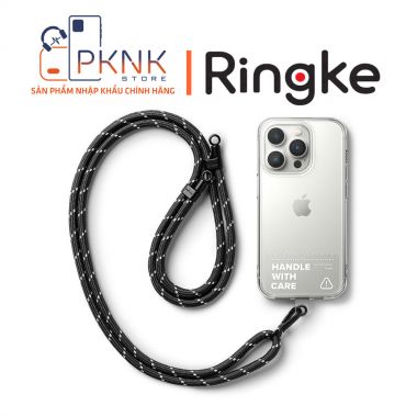 Dây Đeo Ringke Holder Link Strap | Clear - Black/White