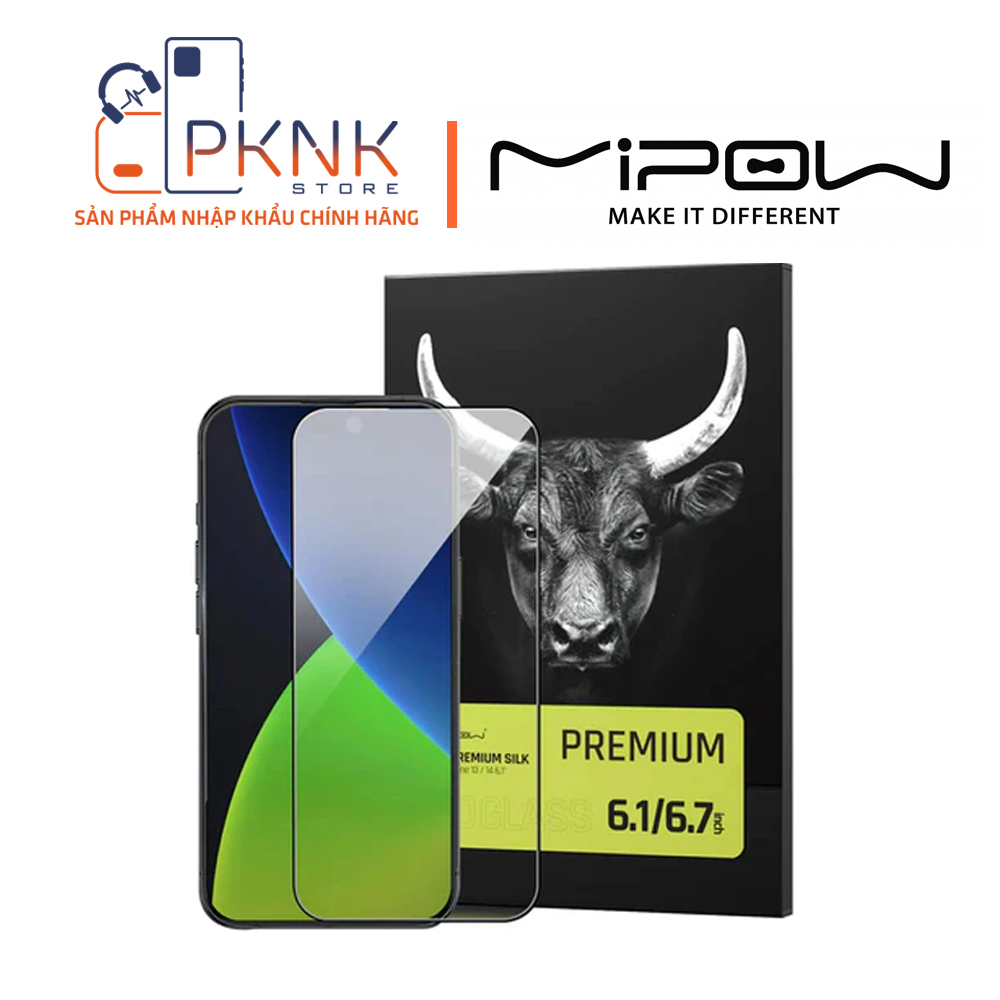 Cường lực MiPow Kingbull Premium HD (2.7D) iPhone 14 Pro