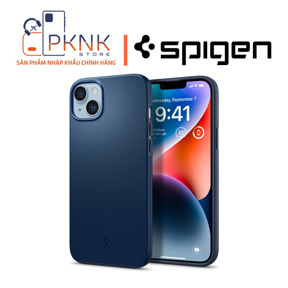 Ốp Lưng Spigen iPhone 14 Plus Thin Fit I NAVY BLUE