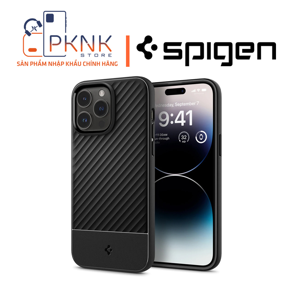 Ốp Lưng Spigen iPhone 14 Pro Max Core Armor I MATTE BLACK