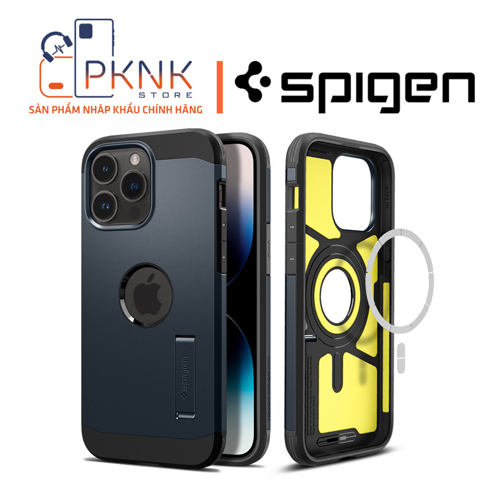 Ốp Lưng Spigen iPhone 14 Pro Max Tough Armor (MagFit) I METAL SLATE