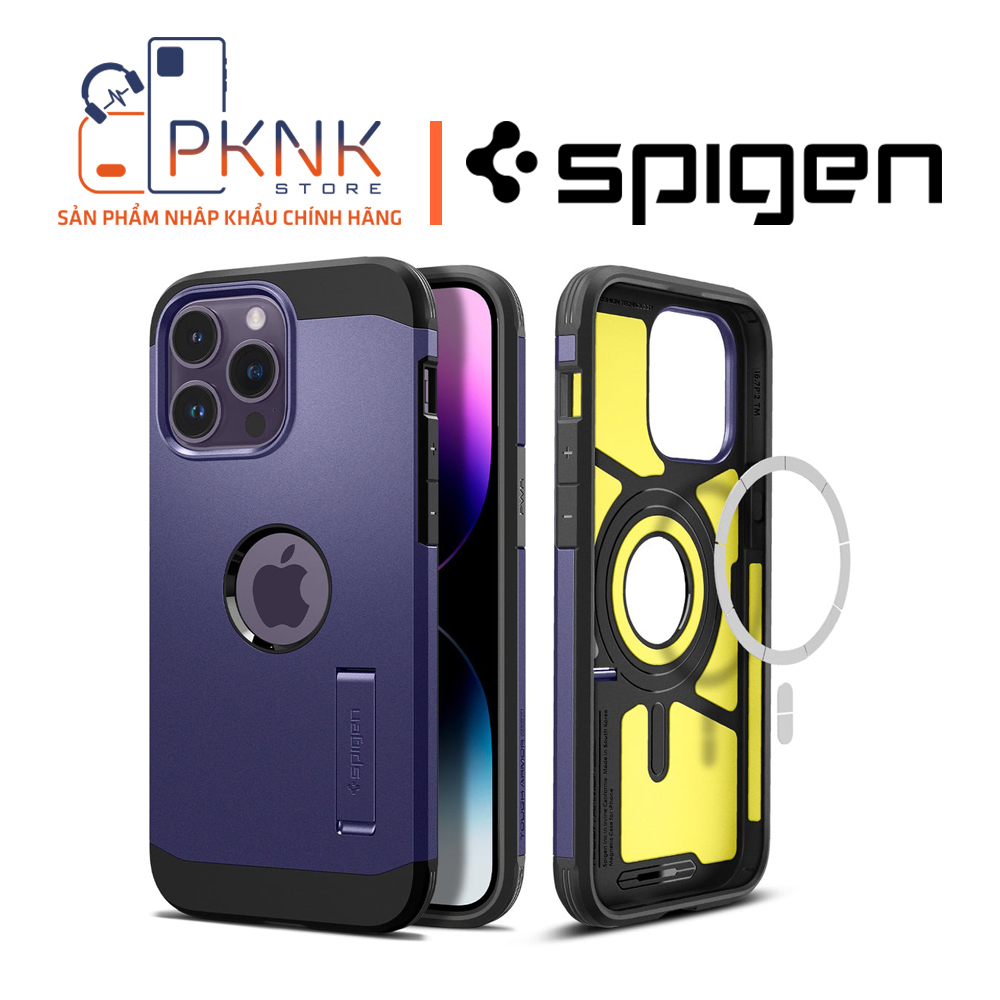 Ốp Lưng Spigen iPhone 14 Pro Max Tough Armor (MagFit) I DEEP PRUPLE