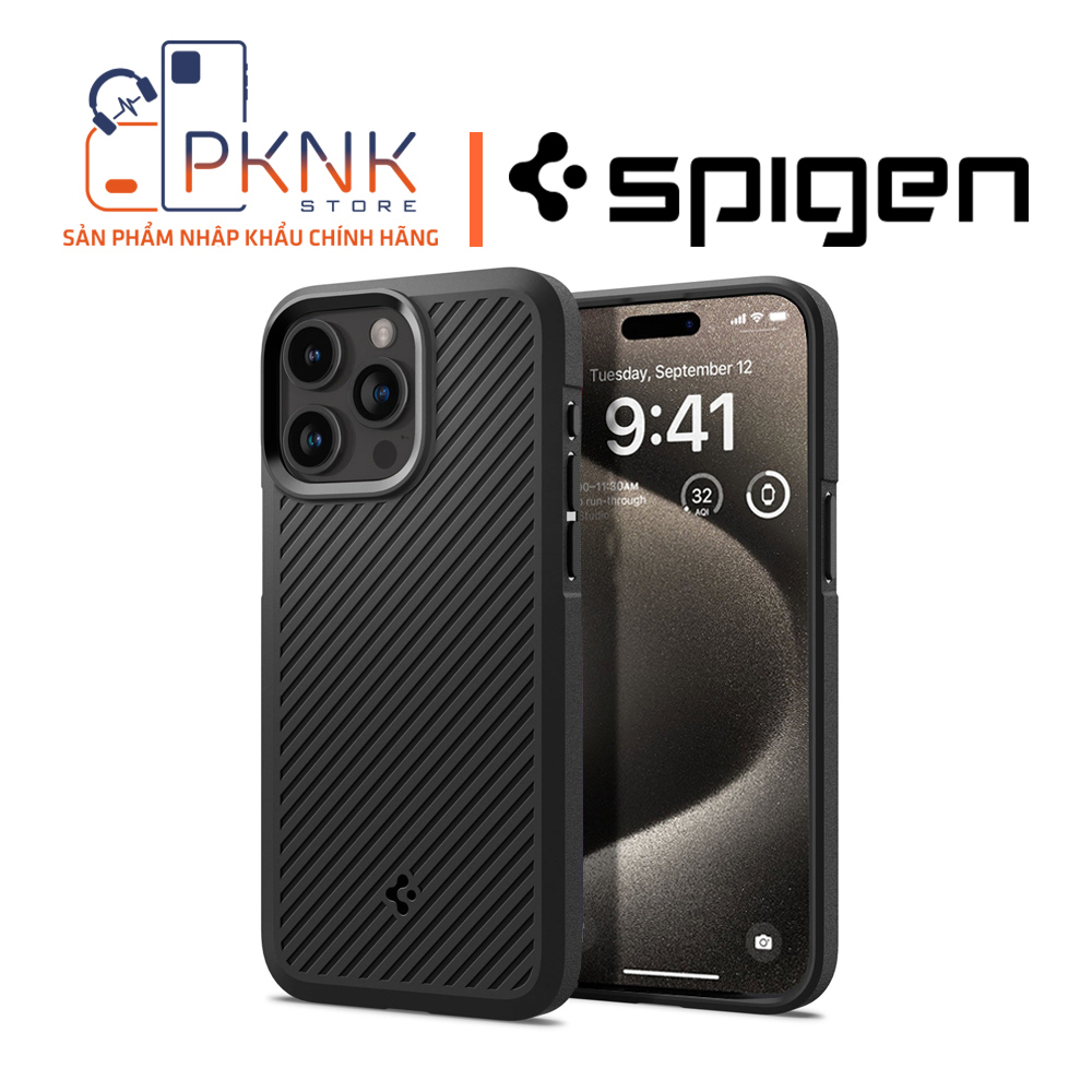 Ốp Lưng Spigen iPhone 15 Pro Core Armor I BLACK