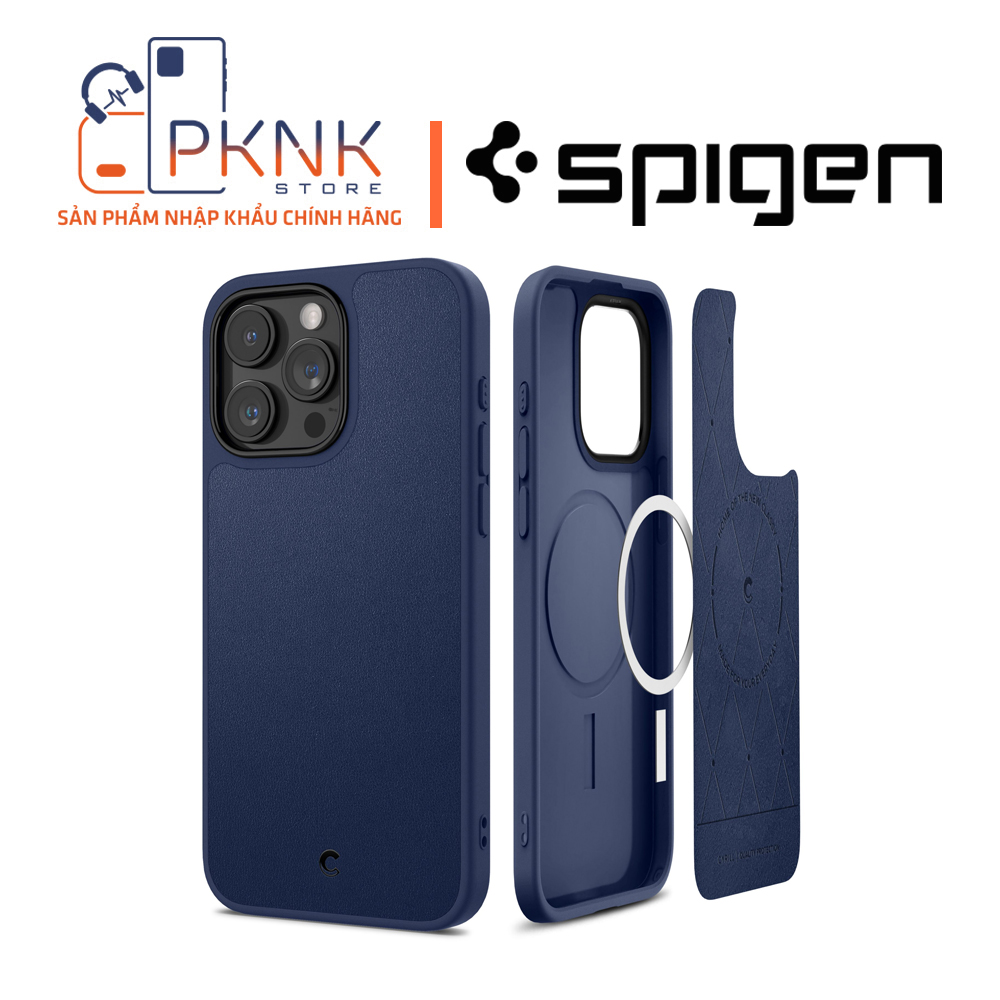 Ốp Lưng Spigen  Cyrill iPhone 15 Pro Max Kajuk Mag I Navy