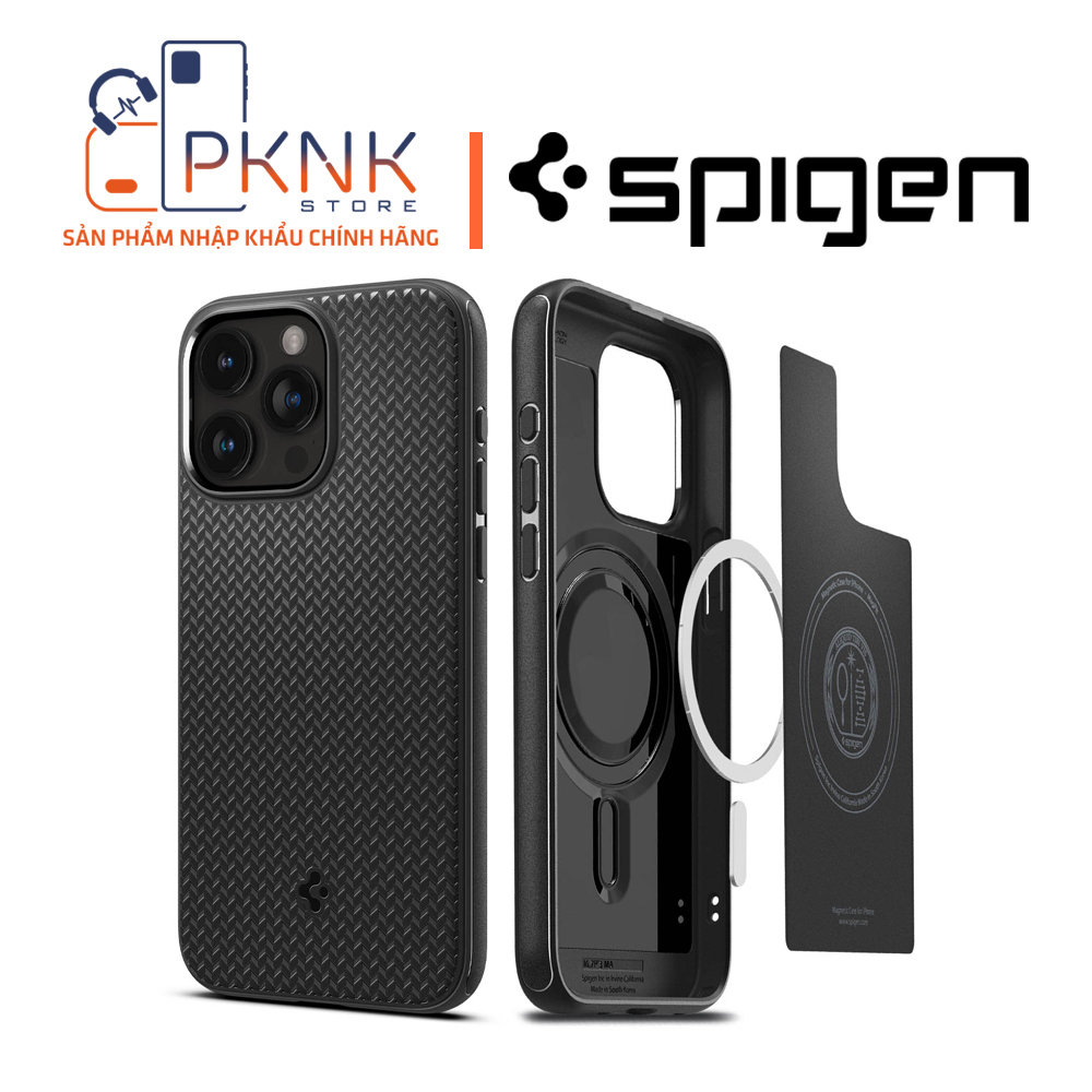 Ốp Lưng Spigen iPhone 15 Pro Mag Armor (MagFit) I BLACK