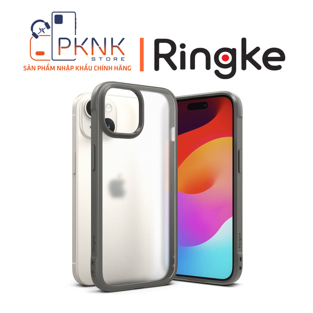 Ốp Lưng Ringke iPhone 15 Plus | Fusion Bold - Matte/Gray
