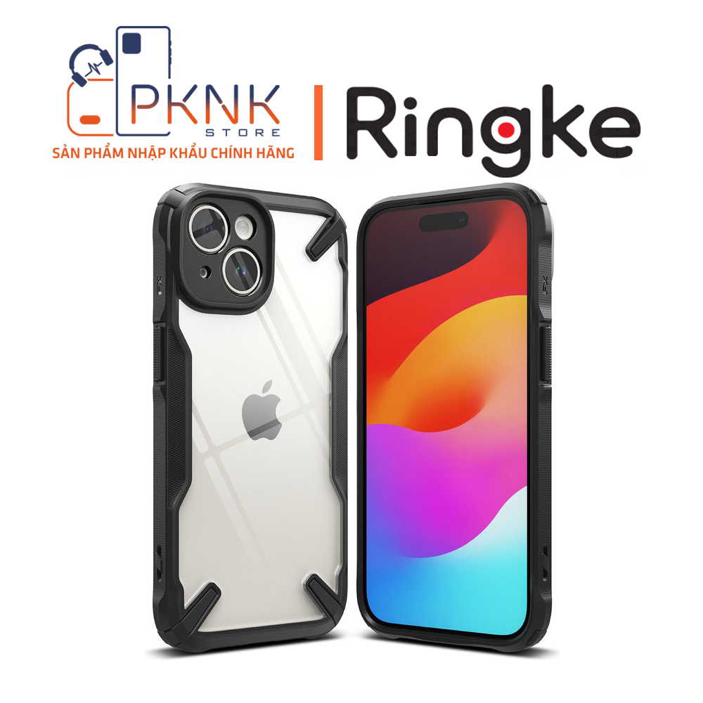 Ốp Lưng Ringke iPhone 15 Plus | Fusion-X Black