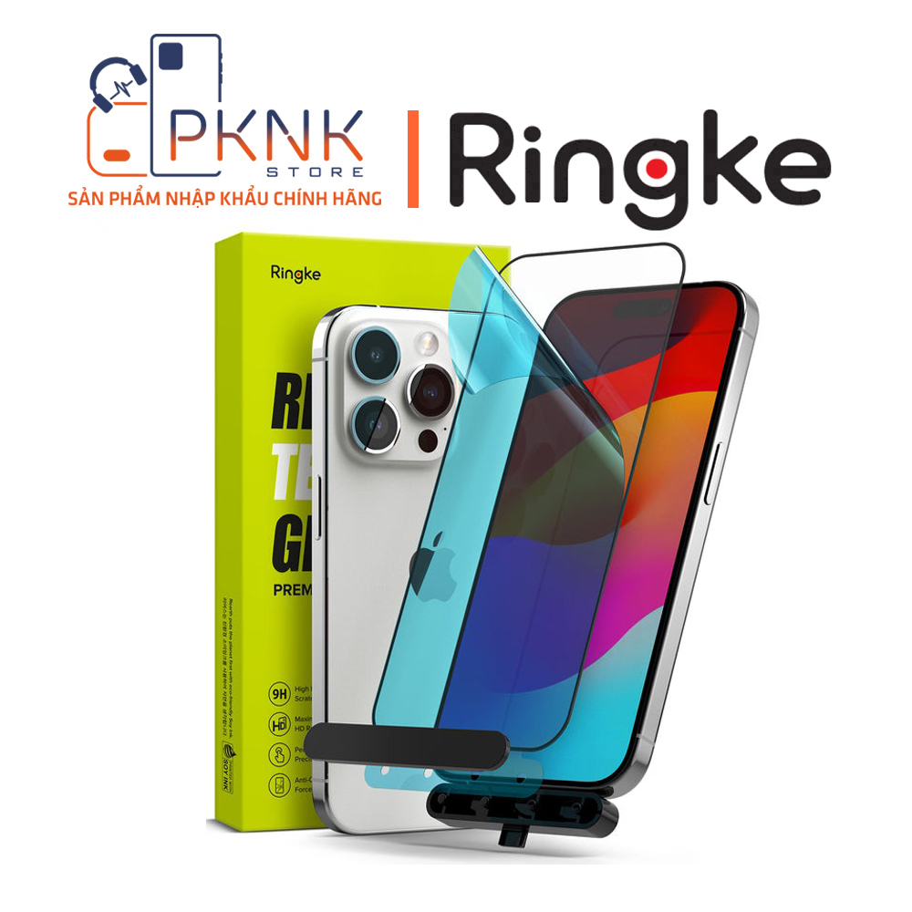 Kính Cường Lực Ringke iPhone 15 Pro Max | Full Cover Glass