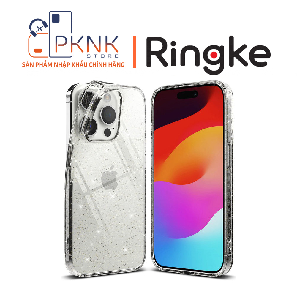 Ốp Lưng Ringke iPhone 15 Pro | Air - Glitter Clear