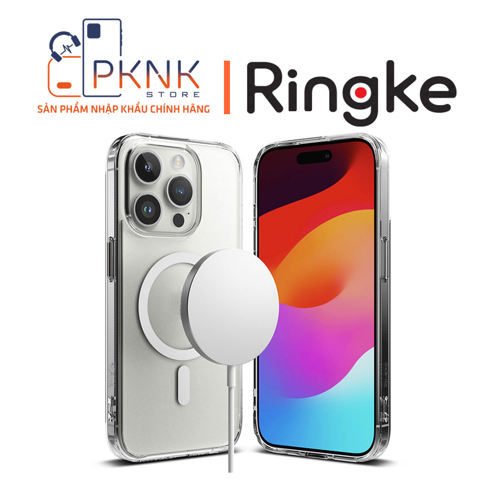 Ốp Lưng Ringke iPhone 15 Pro | Fusion Magnetic - Crystal