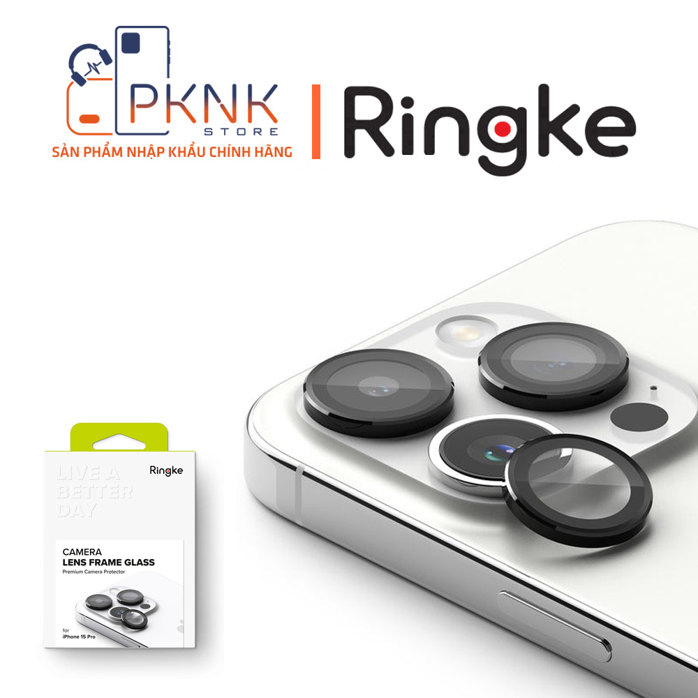 Dán Bảo Vệ Camera Ringke iPhone 15 Pro | Camera Lens Frame Glass