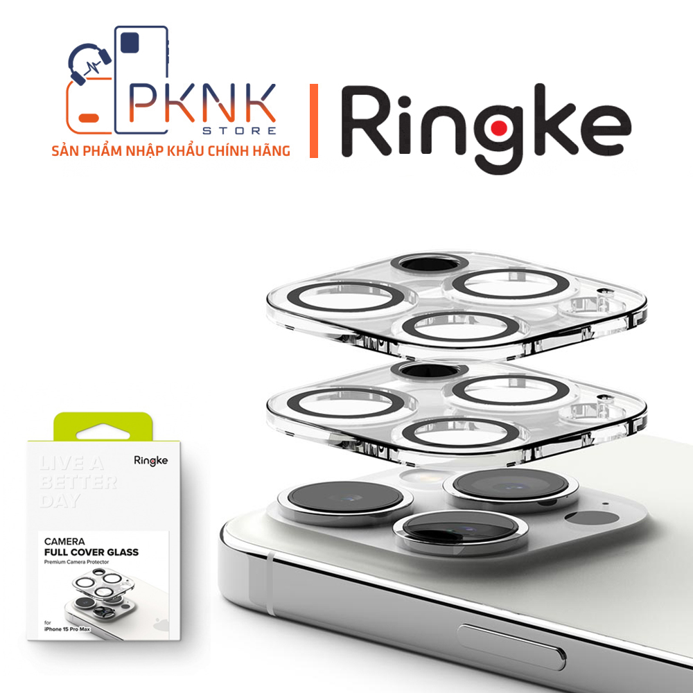 Bộ 2 Kính Bảo Vệ Camera Ringke iPhone 15 Pro Max | Camera Protector Glass