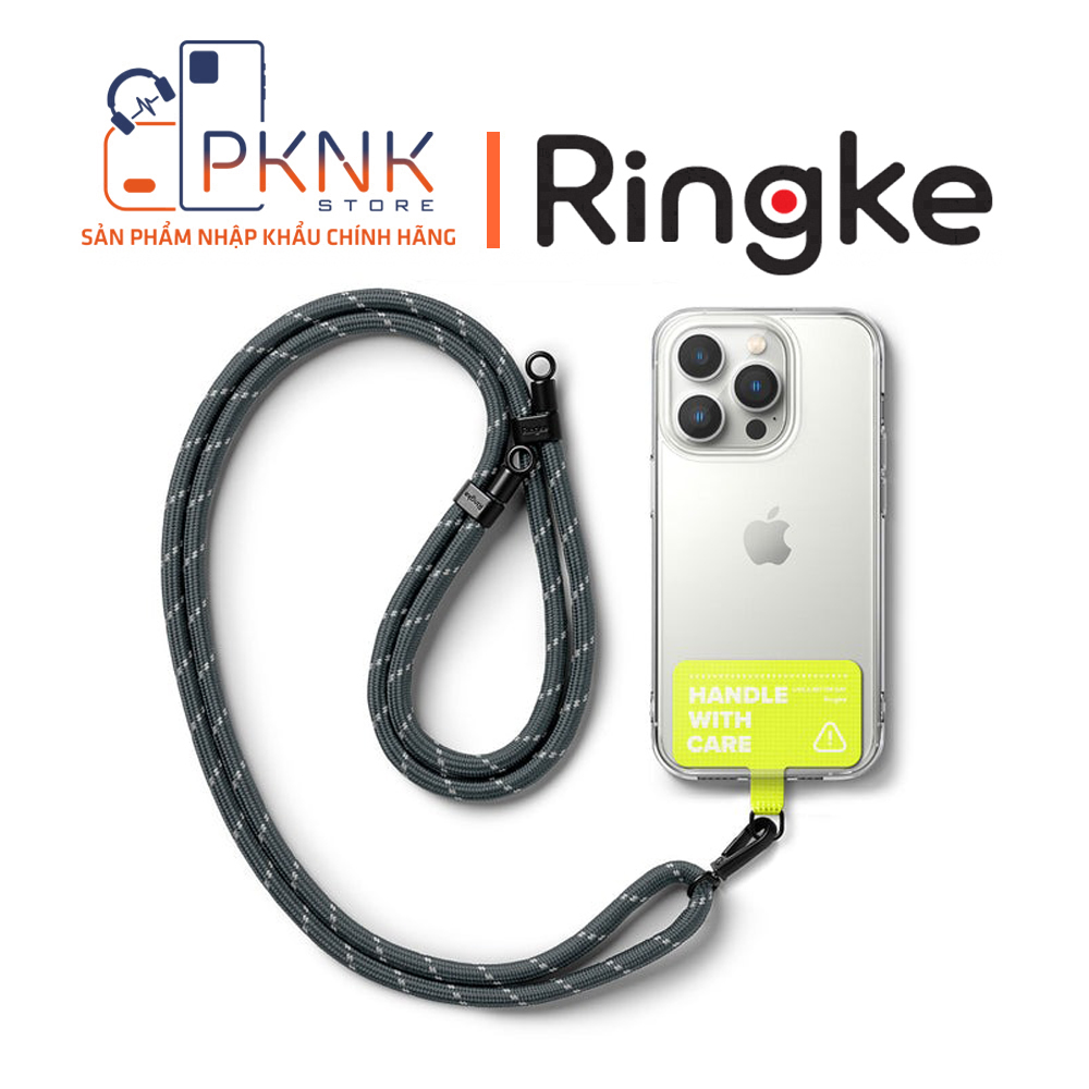 Dây Đeo Ringke Holder Link Strap | Tarpaulin Neon Green - Charcoal/Gray