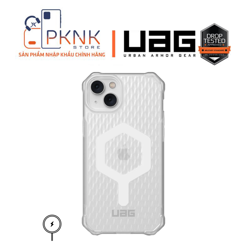 ỐP LƯNG UAG ESSENTIAL ARMOR W MAGSAFE IPHONE 14 PLUS - FROSTED ICE